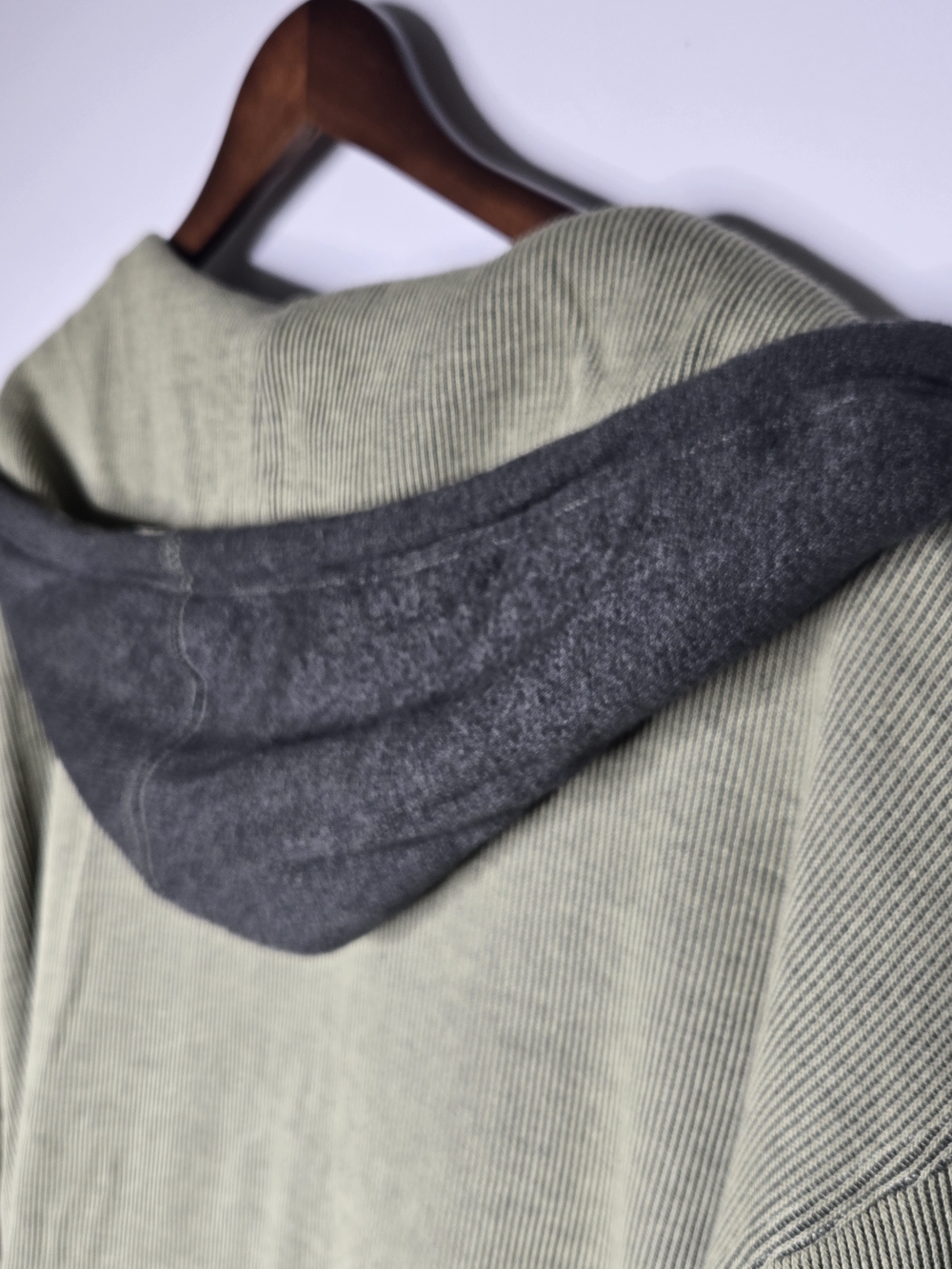 NWT Free People Tomorrows Sweatshirt Cardigan Green Ribbed Longline Jacket XS - Picture 8 of 13